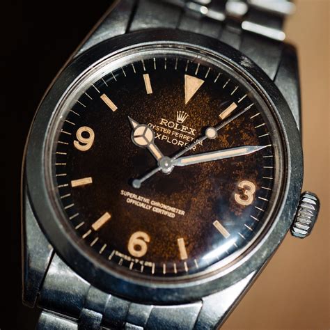 rolex vintage explorer|vintage rolex explorer gilt dial.